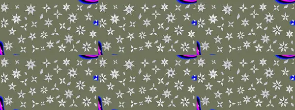 Çiçekli çiçek deseni, suluboya. Raster deseni. Küçük çiçekte güzel bir çiçek deseni..