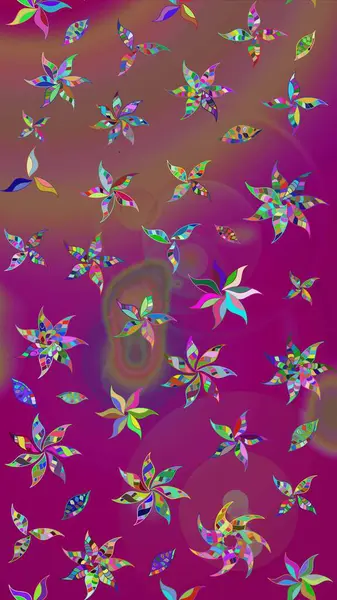 Küçük çiçekteki sevimli çiçek deseni. Raster illüstrasyonu. Tony 'nin kumaş kalıbını çiz. Modaya uygun kumaş deseni.