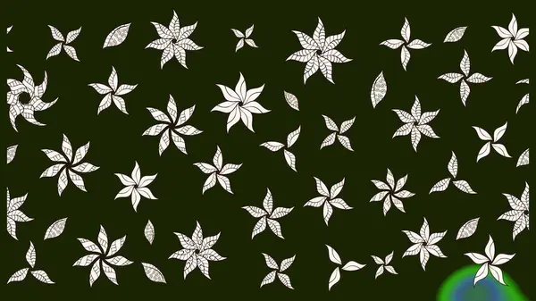 Arkaplan dokusu, duvar kağıdı, çiçek temalı gri renkler. Soyut etnik raster çizim kalıbı. Kabile sanatı boho baskısı, klasik çiçek arkaplanı.