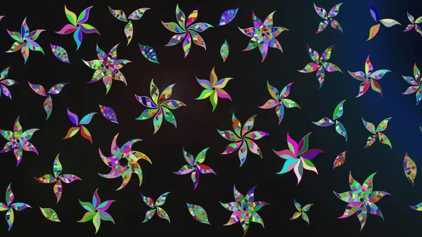 Raster stili kumaş deseni. Çiçekler suluboya çizim deseni.