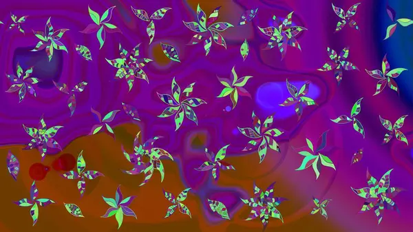 Güzel kumaş deseni. Bahar çiçekleriyle güzel bir çiçek deseni çizmişsin. Raster illüstrasyonu.