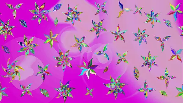 Tarafsız renklerde çiçekler. Sevimli çiçek raster deseni. Renkli Bahar Teması eskiz kalıbı. Düz Çiçek Elementleri Tasarımı.