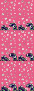 Raster güzel bir çiçek deseni çizmiş. Bahar mevsimi. Tatil havası. Nazik romantik baskı. Pembe renkte çiçekler.