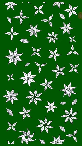 Sevimli küçük çiçek desenle. Raster resim. Çiçek desenli çiçek ve yaprakları ile.