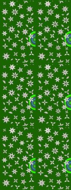 Motley illüstrasyonu. Yeşil çiçekli bahar çiçekleri. Küçük çiçekte güzel bir desen. Küçük renkli çiçekler. Moda baskıları için zarif bir şablon.