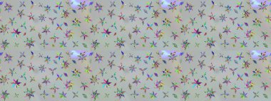 Yumuşak fayans. Paketleme, tekstil, duvar kâğıdı için çiçek eskizi. Raster 'ın taze dokusu. Klasik çiçek desenli. Yumuşak pamuk tasarımı.