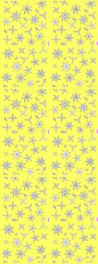 Sarı renklerde. Anti-stres için soyut örnek sayfası. Raster illüstrasyonu.