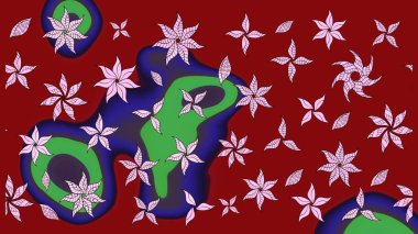 Çiçekli eskiz arkaplanı. Renkli Bahar Teması eskiz kalıbı. Düz Çiçek Elementleri Tasarımı. Çocuk stili.