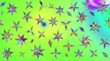 Küçük çiçekteki sevimli çiçek deseni. Raster illüstrasyonu. Tony 'nin kumaş kalıbını çiz. Modaya uygun kumaş deseni.