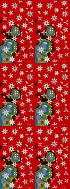 Zarif, parlak ve kırmızı çiçek desenli eskiz. Sabıka baskıları, bebek kıyafetleri, duvar kâğıtları, paket kutuları vb..