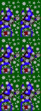 Zentangle soyut çiçekleri. Karalama çiçeği. Raster illüstrasyonu. Güzel kumaş deseni. Renkli Bahar Teması eskiz kalıbı. Düz Çiçek Elementleri Tasarımı.