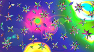 Güzel kumaş deseni. Raster suluboya deseni, narin çiçekler, mavi çiçekler, tebrik kartı şablonu..