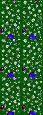 Manzaralı çiçek deseni. Çiçek kompozisyonu, el boyası, hassas şablon. Üst manzara, yumuşak yeşil renk tarzı. Sevgililer günü ve tebrik kartı konsepti için şık bir davet.