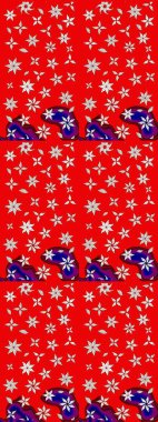 Modern stil dokusu. Çiçek desenli raster, kırmızı çizgi grafik deseni soyut raster arkaplan.