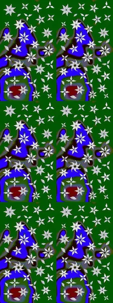 Zentangle soyut çiçekleri. Karalama çiçeği. Raster illüstrasyonu. Güzel kumaş deseni. Renkli Bahar Teması eskiz kalıbı. Düz Çiçek Elementleri Tasarımı.