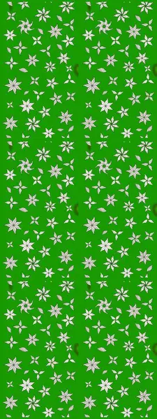 Yeşil renkli çiçekler. Raster illüstrasyonundaki çiçek desenli çizim. Renkli Bahar Teması eskiz kalıbı. Düz Çiçek Elementleri Tasarımı.