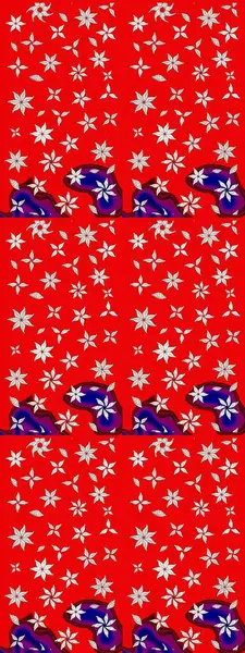 Modern stil dokusu. Çiçek desenli raster, kırmızı çizgi grafik deseni soyut raster arkaplan.