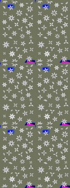 Yeşil lale çiçekli Raster eskiz deseni. Doğal kozmetik ürünleri, parfüm, çiçekçi dükkanı için bahar ihalesi tasarımı. Karşılama ya da düğün geçmişi olarak kullanılabilir. Paket kağıdı için en iyisi..