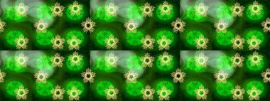 Tomurcukları papatya çiçekleri olan sevimli bir çiçek deseni. Miles Fleur, süslü püslü bir süs. Raster illüstrasyonu. Eski usul. Kumaş, tekstil, duvar kağıdı baskısı için. Kusursuz arkaplan.