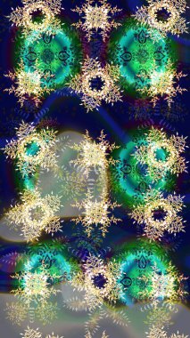 Renkli elementlerle Raster ilginç desen.