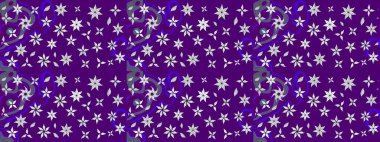 Tomurcukları çiçek olan sevimli bir çiçek deseni. Eskiz geçmişi. Raster illüstrasyonu. Kumaş, tekstil, duvar kağıdı baskısı için. Eski usul. Raster..