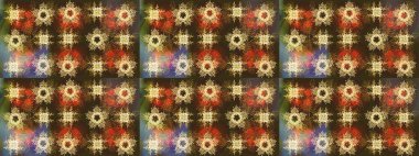 Grafiksel element dekorasyonu. Düz dizayn. Kar Tanesi Mozaik ikonu. Siluet kar taneleri tabelası izole edilmiş kahverengi, bej ve turuncu renkler. Sembol kışı, donmuş, Noel, yeni yıl tatili. Raster çizimi..