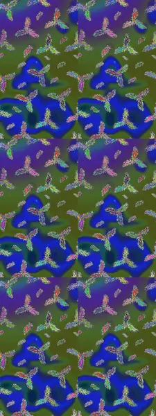 Raster illüstrasyonu. Renkli arka planda izole tatlı kar taneleri. Soyut mandala ya da tuhaf kar tanesi çizgisi sanat tasarımı.