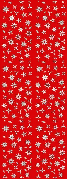 El çizimi çiçekli soyut çizim kalıbı. Raster illüstrasyonu. Kırmızı renkte çiçekler.