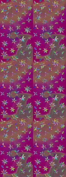 Nazik, narin çiçek arkaplanı. Çiçekli karalama şeklinde Raster çiçek deseni. Mor renkte çiçekler.