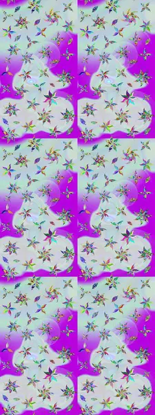 Renkli Bahar Teması eskiz kalıbı. Düz Çiçek Elementleri Tasarımı. Raster..