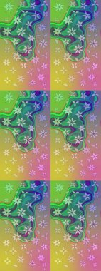 Eski usul küçük çiçekli şirin bir eskiz deseni. Moda arka planında parlak buketler. Kumaş, duvar kağıdı ve kağıt üzerine baskı yapmak için gelişen arka plan. Raster illüstrasyonu.