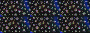 Moda baskıları için zarif bir şablon. Küçük renkli çiçekler. Motley illüstrasyonu. Çiçekli bahar çiçekleri. Küçük çiçekte şirin desenler.