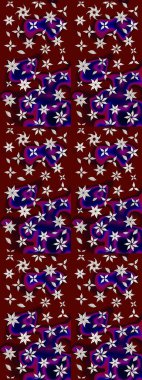 Kırmızı renkte çiçekler. Raster düz çiçek çizim deseni. Tasarım hediye paketi, tebrik kartları, posterler ve afiş tasarımı.