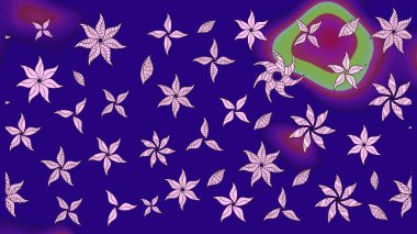 Tekstil veya kitap kapakları, imalat, duvar kağıtları, baskı, hediye paketi ve yapıştırma kitabı için çiçek eskizi geçmişi. Küçük çaplı çiçeklerdeki basit şirin desenler. Raster illüstrasyonu.