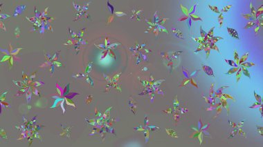 Doğa. Çiçek kompozisyonu. Küçük çiçekte güzel bir desen var. - Gri çiçekler. Çiçek arkaplan. Çiçek kolajı. Raster deseni.