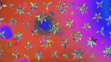 Çiçekli güzel suluboya desen. Pembe renklerde. Raster illüstrasyonu.