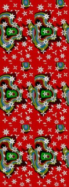 Klasik çiçek desenli. Yumuşak fayans. Yumuşak pamuk tasarımı. Paketleme, tekstil, duvar kâğıdı için çiçek eskizi. Raster taze dokusu.