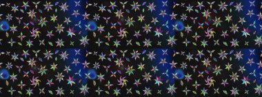 Nazik, sevimli çiçek arkaplanı. Çiçekli karalama şeklinde Raster çiçek deseni. Gri renkli çiçekler.