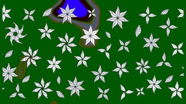 Çiçek deseni. Raster illüstrasyonu. Chichi 'nin kumaş kalıbını çiz. Renkli Bahar Teması eskiz kalıbı. Düz Çiçek Elementleri Tasarımı.