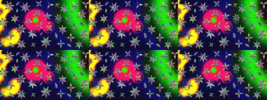 Çiçekler, dallar, bitkiler ve çiçekler. El çizimi. Güzel kumaş deseni. Raster illüstrasyonu.