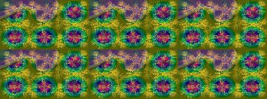 Renkli elementlerle Raster ilginç desen