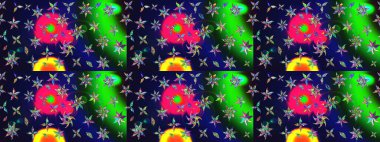 Bright floral collage blossom flowers gray. Amazing collage paradise style for floral design. Blossom lilies sketch background.