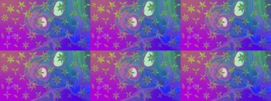 Mor renkli çiçekler. Yumuşak, yaz çiçekli arka plan. Raster çiçek desenli ve çiçekli..