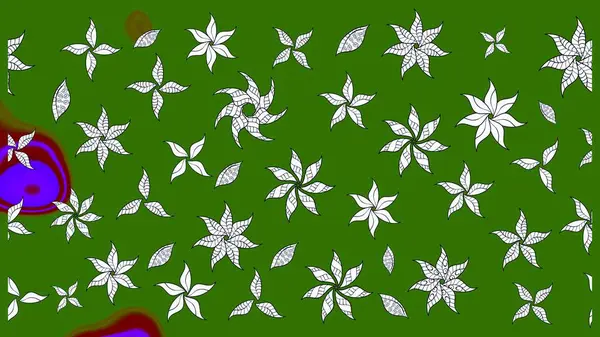 Şekil verilmiş çiçeklerle eskiz deseni. Süslü zentangle çizim dokusu, soyut çiçeklerle süslenmiş. Çiçek deseni duvar kağıdı, şablon dolguları ve web sayfası arkaplanı için kullanılabilir.