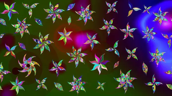 Üzerinde gelincikler ve vadi zambakları olan renkli çiçek desenli nakış deseni. Tekstil tasarımı için kahverengi renkli geleneksel halk çiçekleri buketi.