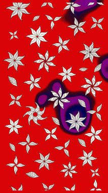 Eskiz geçmişi. Raster illüstrasyonu. Kumaş, tekstil, duvar kağıdı baskısı için. Miles Fleur, süslü püslü bir süs. Tomurcukları papatya çiçekleri olan sevimli bir çiçek deseni. Antika retro tarzı.