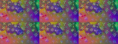 Tekstil, kumaş, kapaklar, duvar kağıtları, baskı, naylon, koleksiyon defteri, örgü, dekupaj için güzel bir eskiz. Millefleur 'lar. Küçük kahverengi çiçekli oldukça eski bir besin torbası deseni..