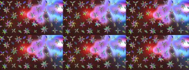 Çiçek arkaplan. Raster illüstrasyonu. Kahverengi renkli şirin tekstil. Renkli çizim kalıbı. Çiçek duvar kağıdı.