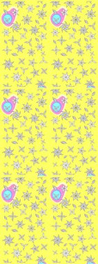 Desen, çizim, çiçek sınırı. Çiçek çelengi. Güzel, parlak, pürüzsüz kumaş, tuval. Kıvırcık, parlak örgü. Eski moda arka plan. Raster illüstrasyonu.