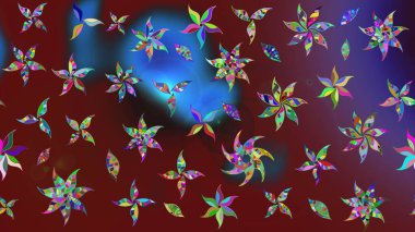 Kıvırcık, parlak örgü. Raster illüstrasyonu. Güzel, parlak, pürüzsüz kumaş, tuval. Çiçek çelengi. Desen, çizim, çiçek sınırı. Klasik eski arkaplan.